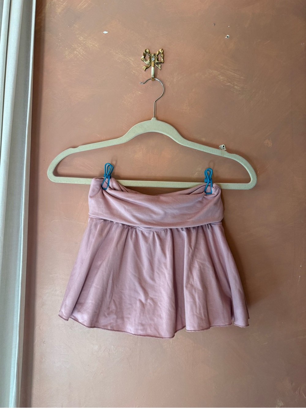 Pink Fold-Over Waist skort